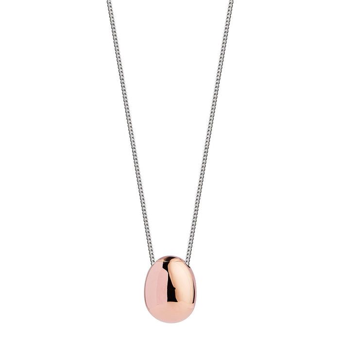 Najo Hatchling Silver & Rose Gold Necklace (55cm+ext)
