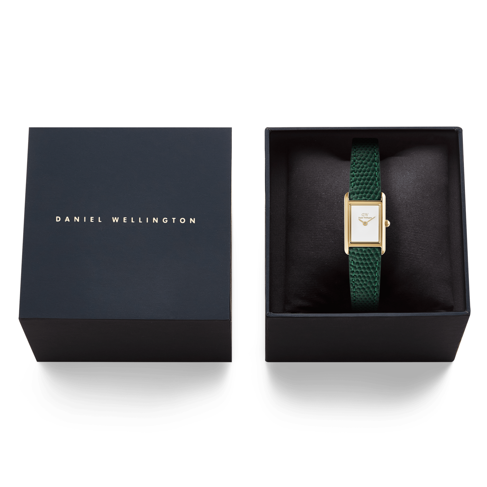 Daniel Wellington Bound Mini Green Lizard Gold