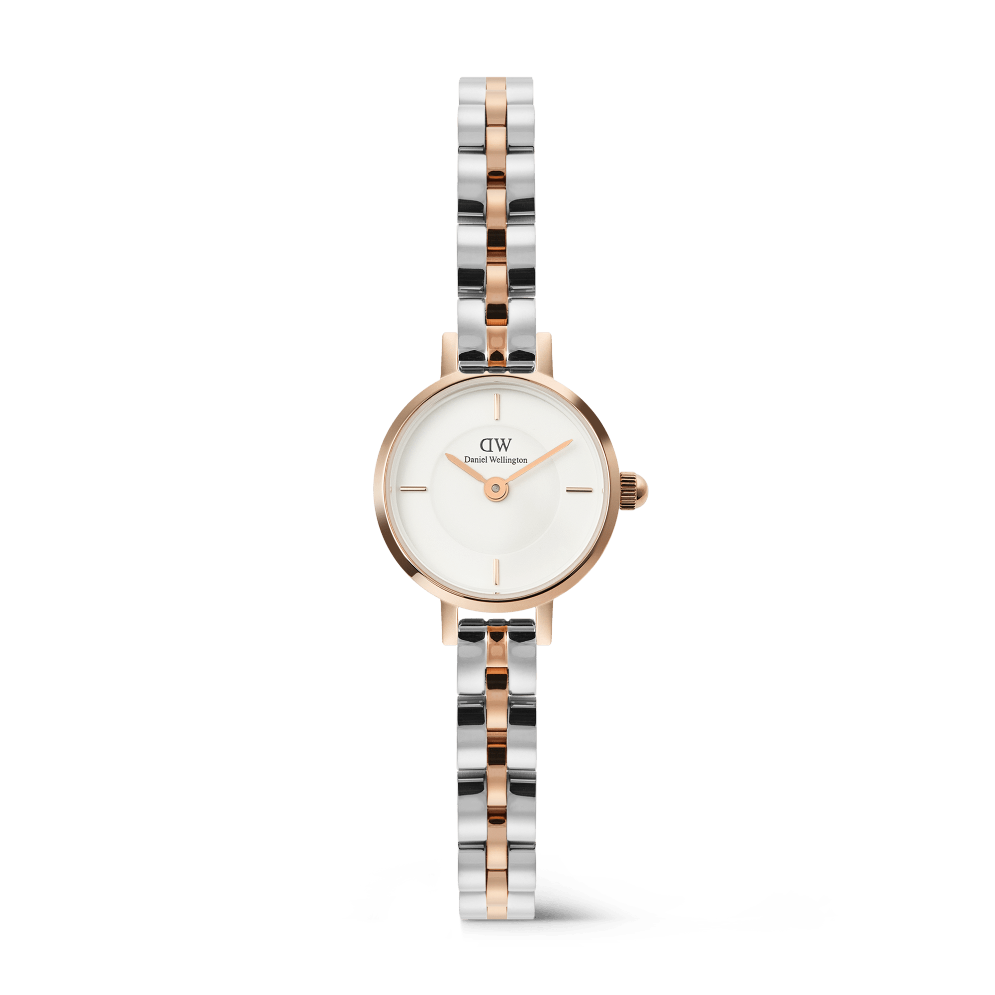 Daniel Wellington Petite Mini Arch 3-Link Two Tone Rose Gold