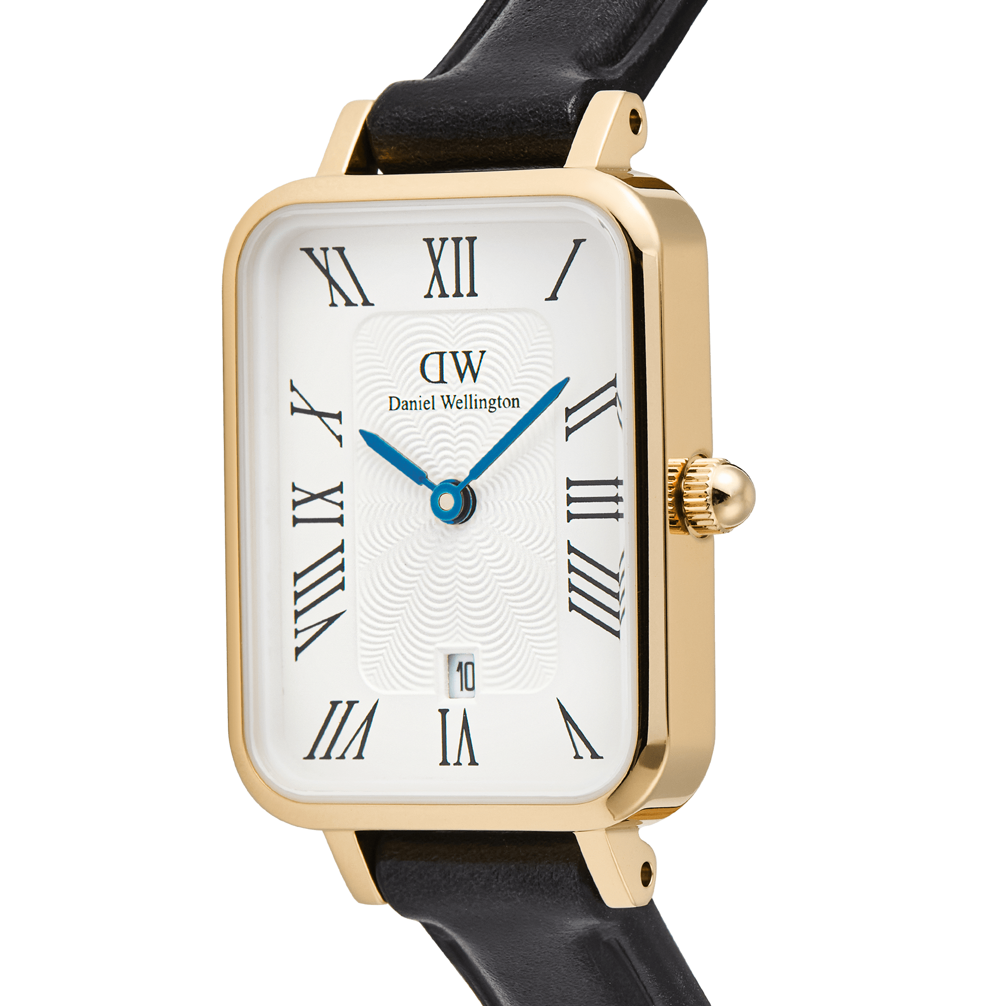 Daniel Wellington Quadro Roman Numerals Date Sheffield Gold