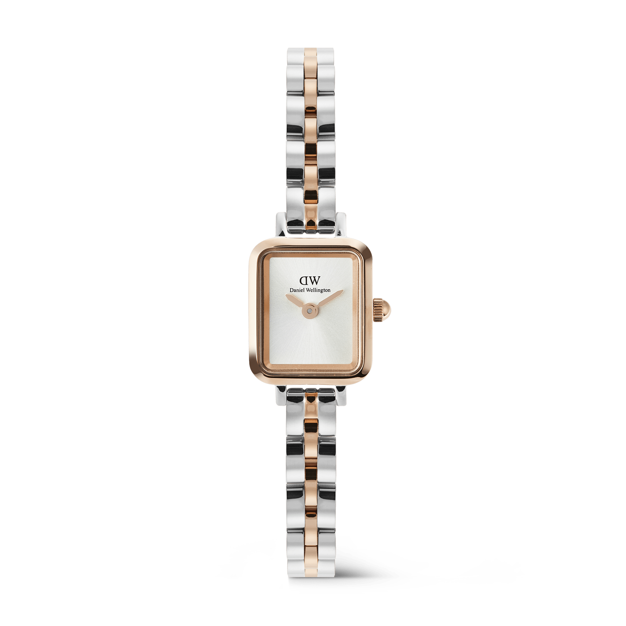 Daniel Wellington Quadro Mini Arch 3-Link Two Tone Rose Gold