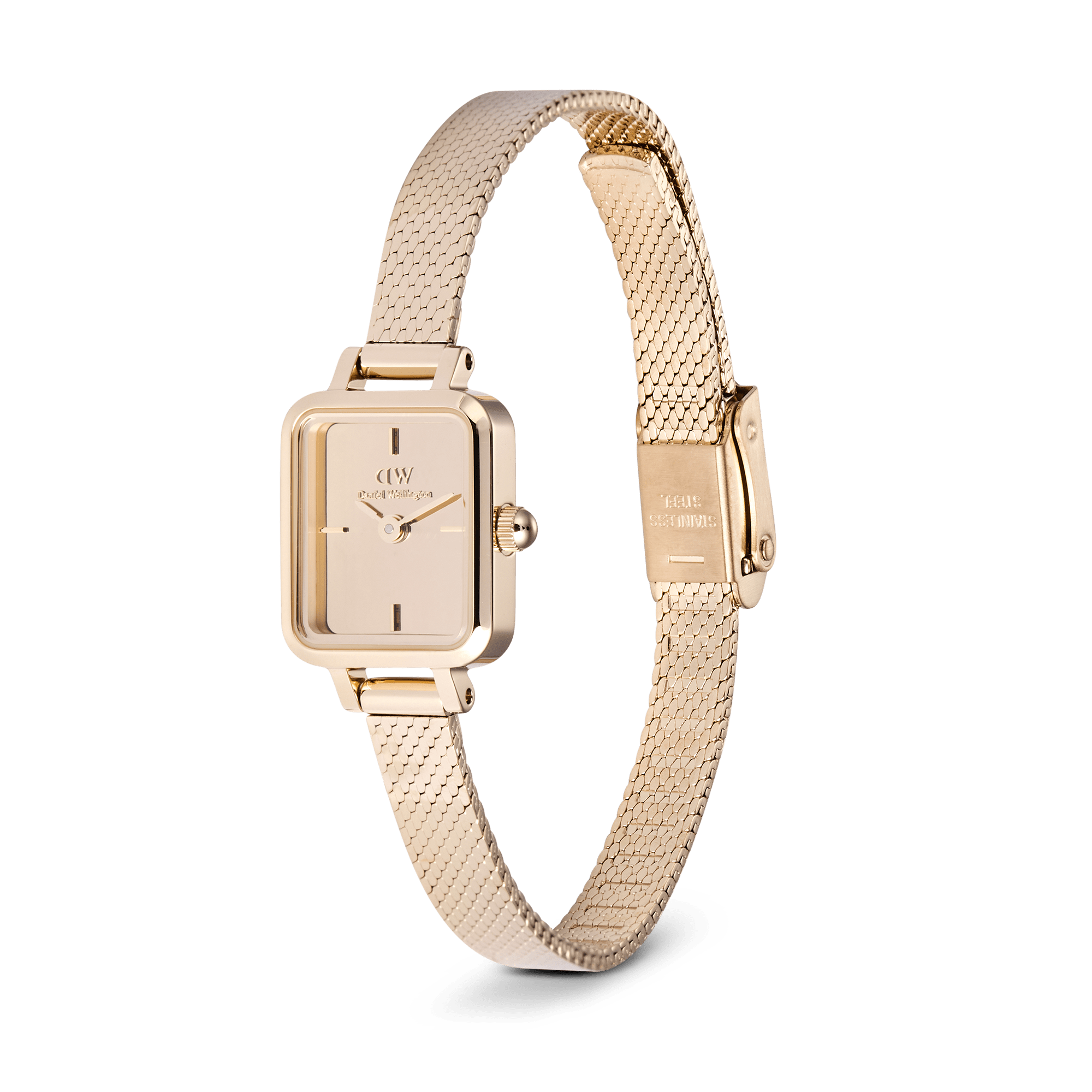 Daniel Wellington Quadro Mini Reflection Rose Gold Watch