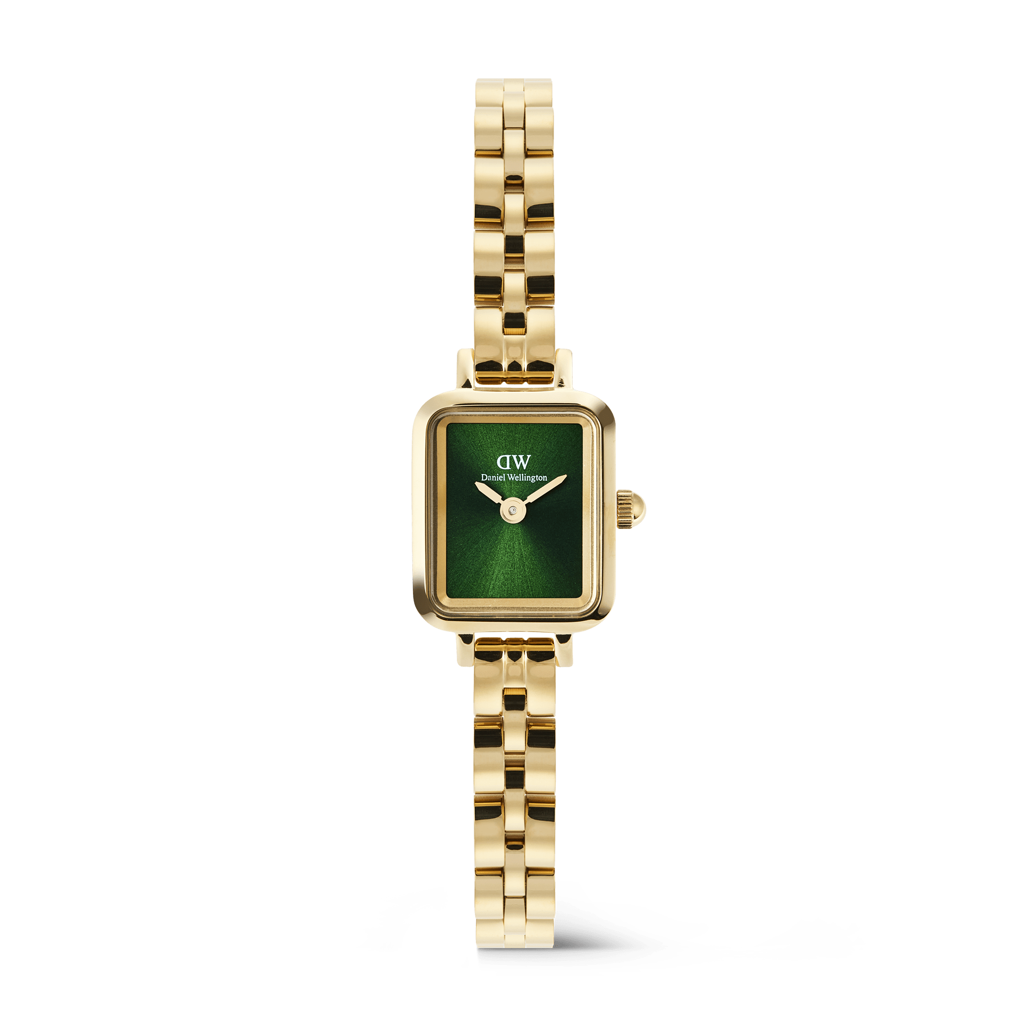 Daniel Wellington Quadro Mini Arch 3-link Emerald Sunray Gold