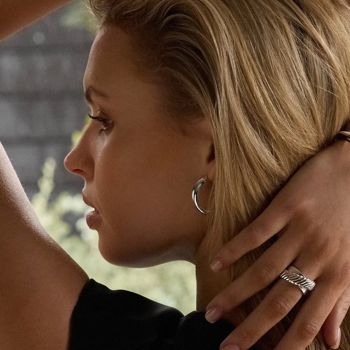 Najo Honeysuckle Hoop Earrings