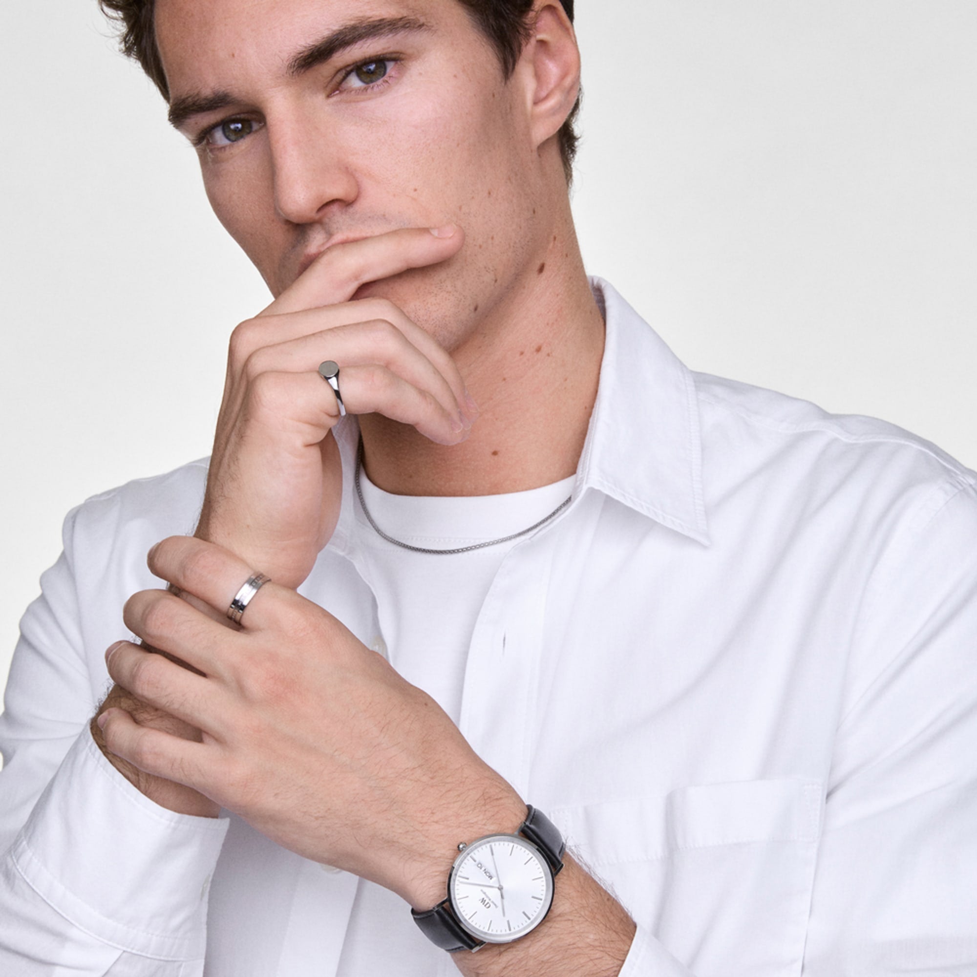 Daniel Wellington Classic Day Display Sheffield Silver Watch