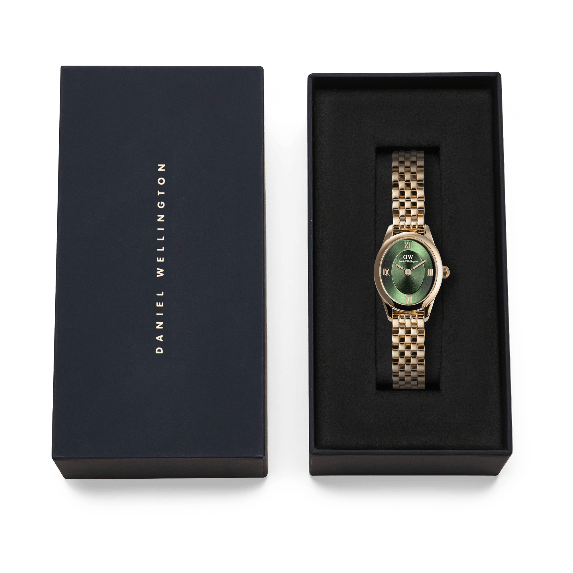 Daniel Wellington Ophelia Mini Emerald Gold Watch