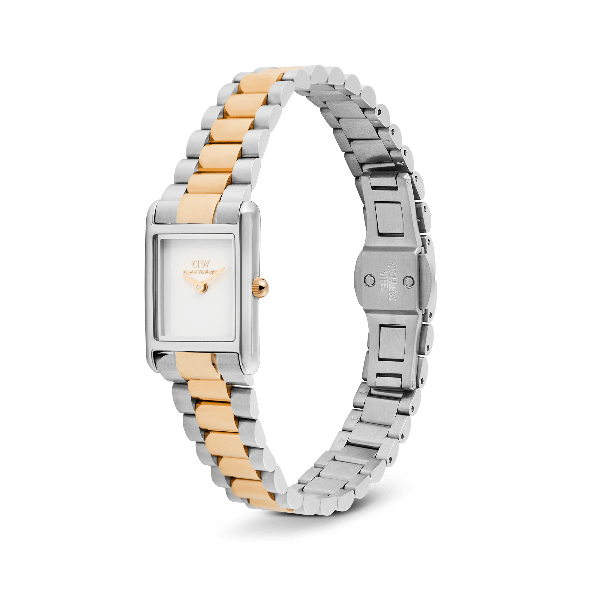 Daniel Wellington Bound Mini 3-Link Two Tone Rose Gold