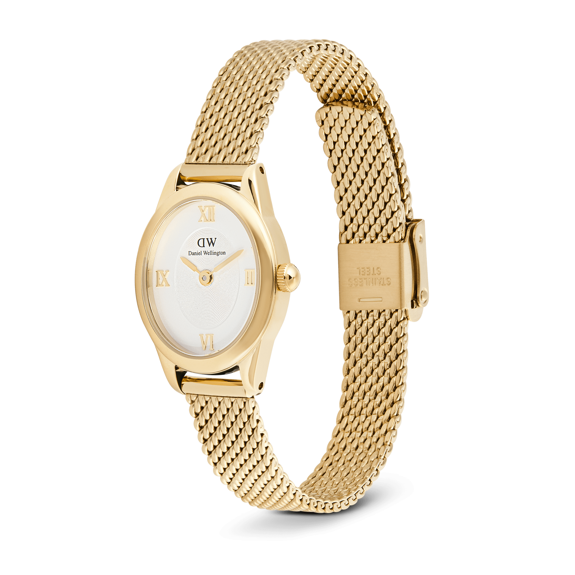 Daniel Wellington Ophelia Mini Mesh White Gold