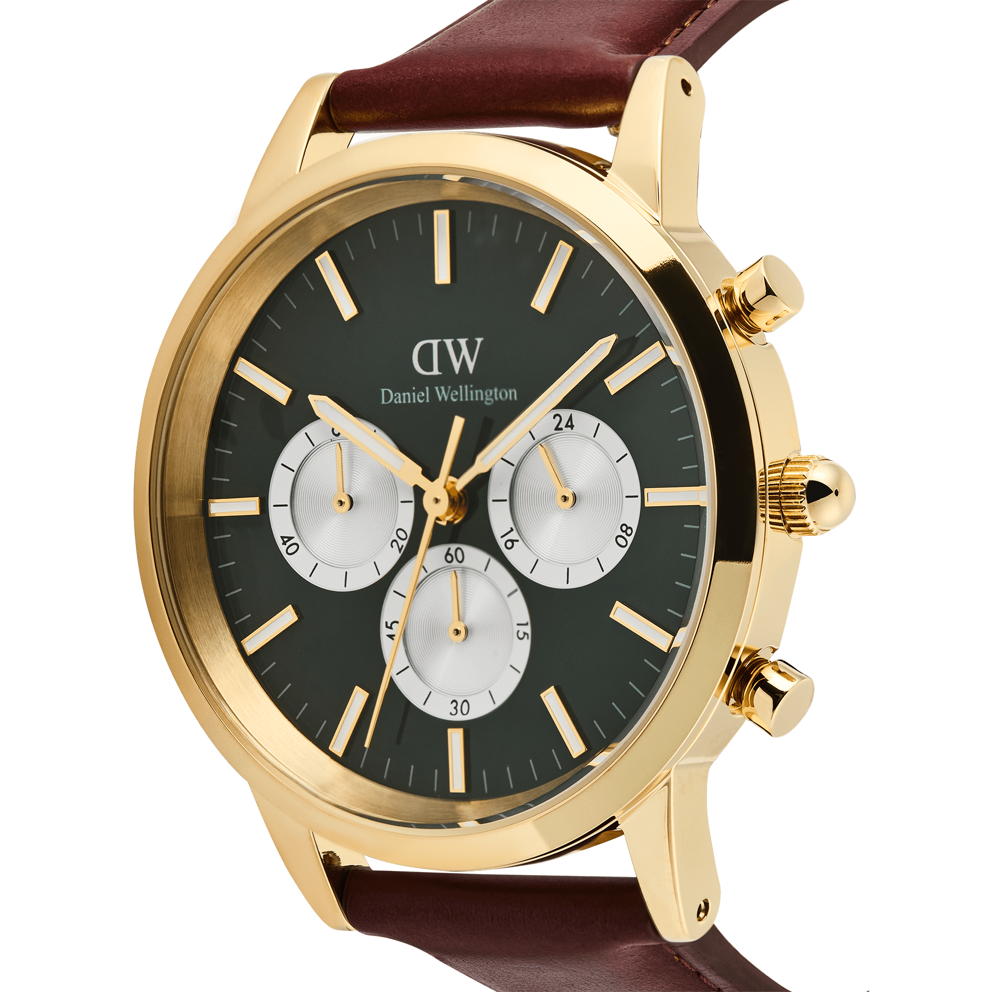 Daniel Wellington Iconic Chronograph St Mawes Emerald Panda Gold