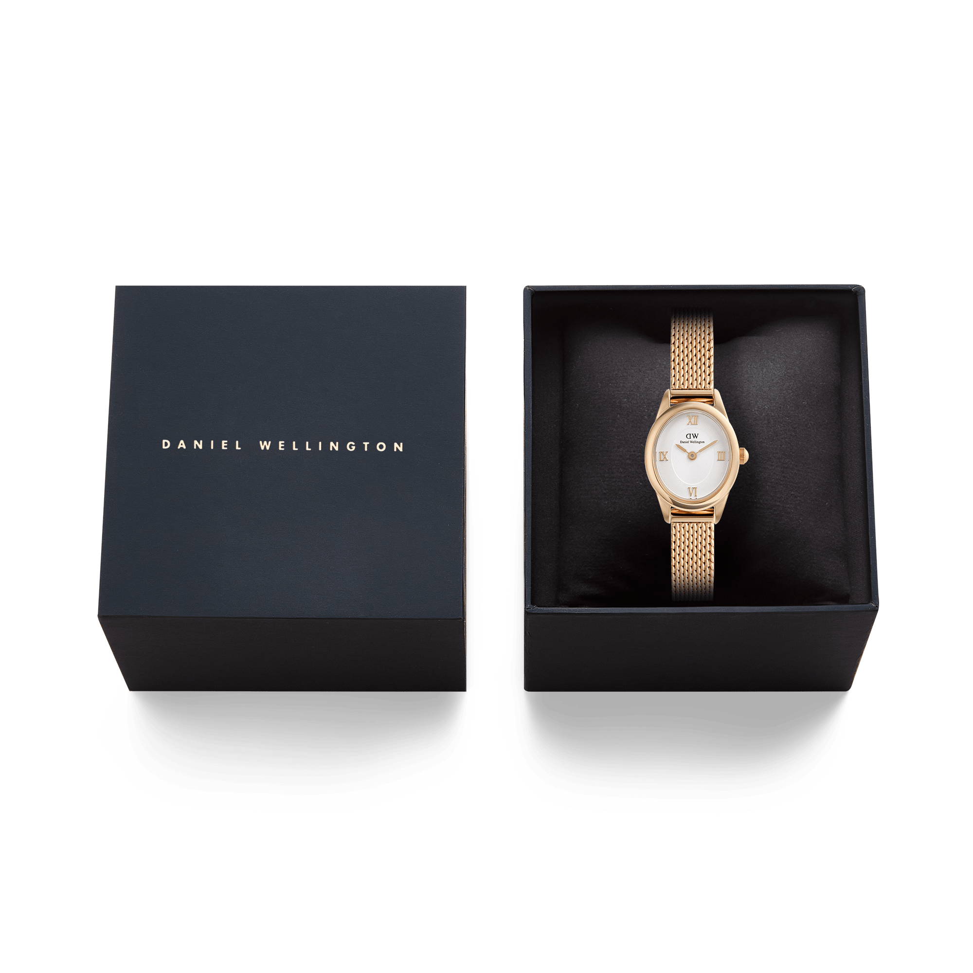 Daniel Wellington Ophelia Mini Mesh White Rose Gold