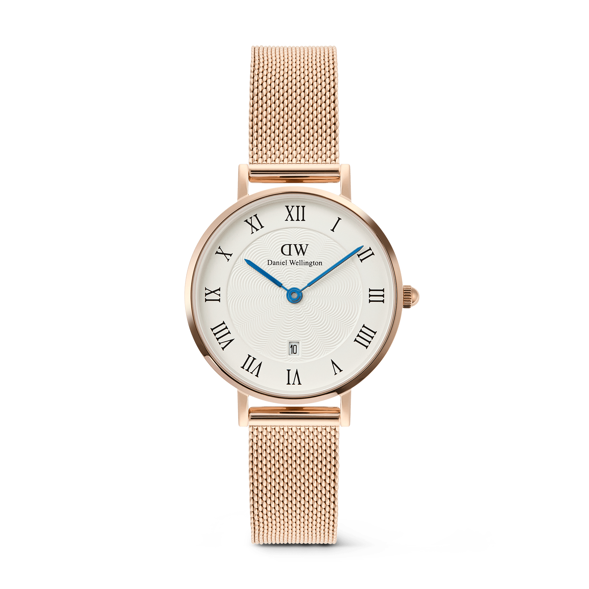 Daniel Wellington Petite Roman Numerals Date Rose Gold