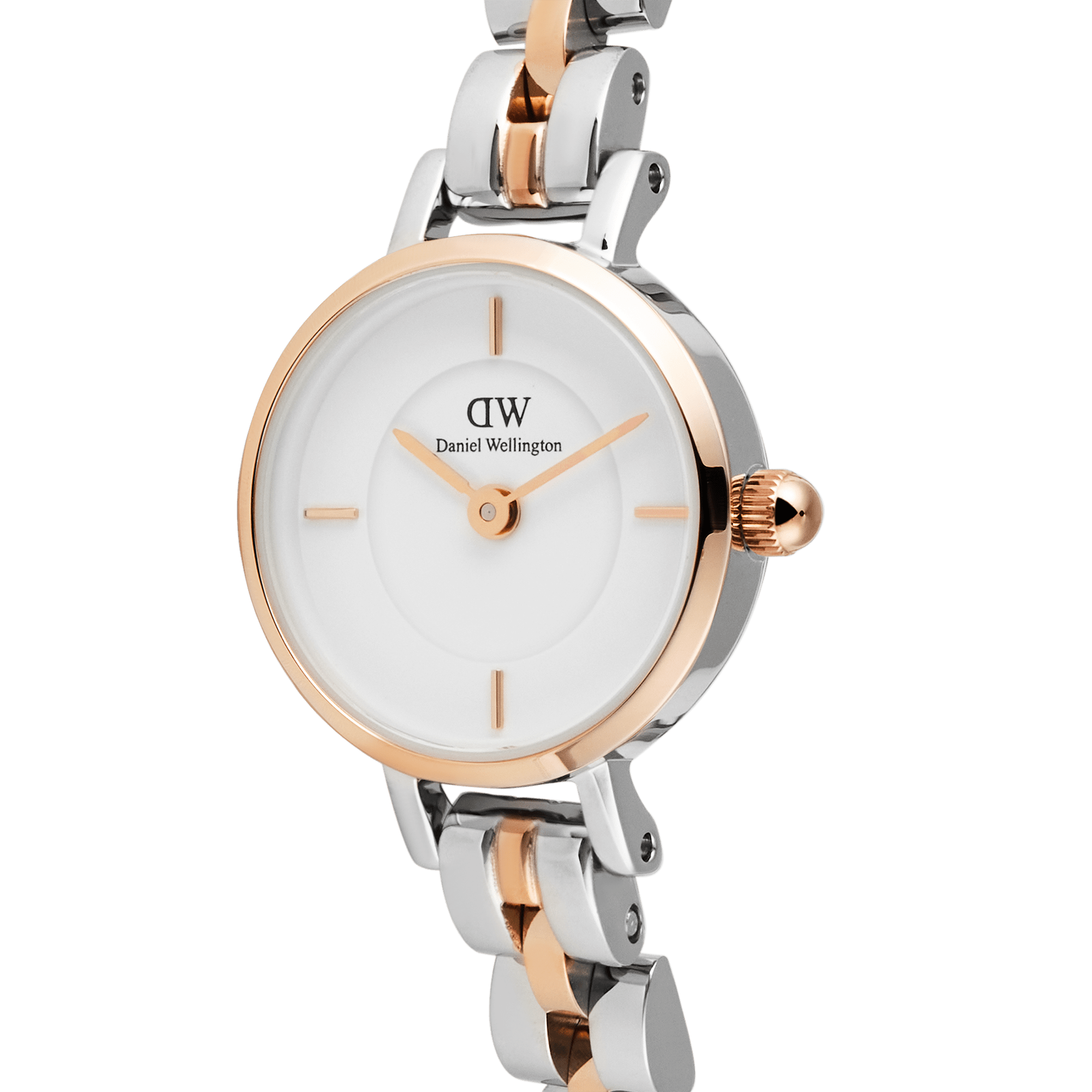 Daniel Wellington Petite Mini Arch 3-Link Two Tone Rose Gold