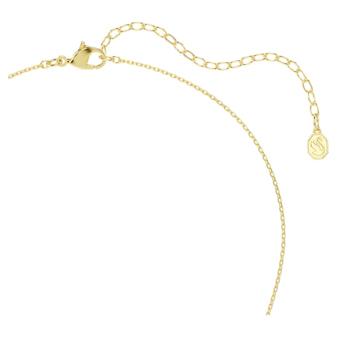 Swarovski Sublima pendant, Round cut, Star, Multicoloured, 18K gold finish
