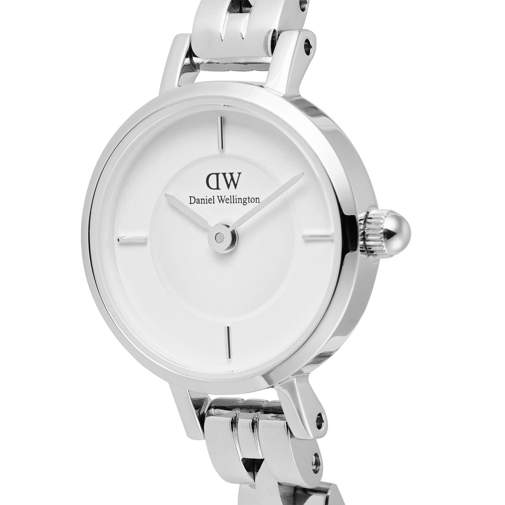 Daniel Wellington Petite Mini Arch 3-link White Silver