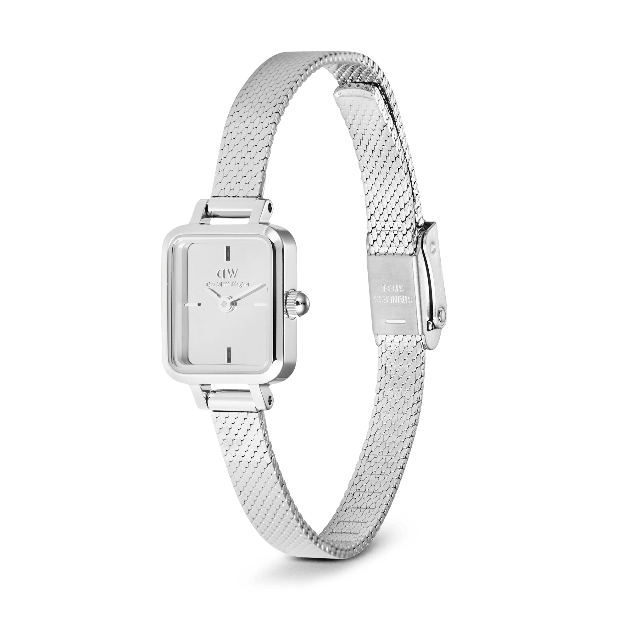 Daniel Wellington Quadro Mini Reflection Silver Watch