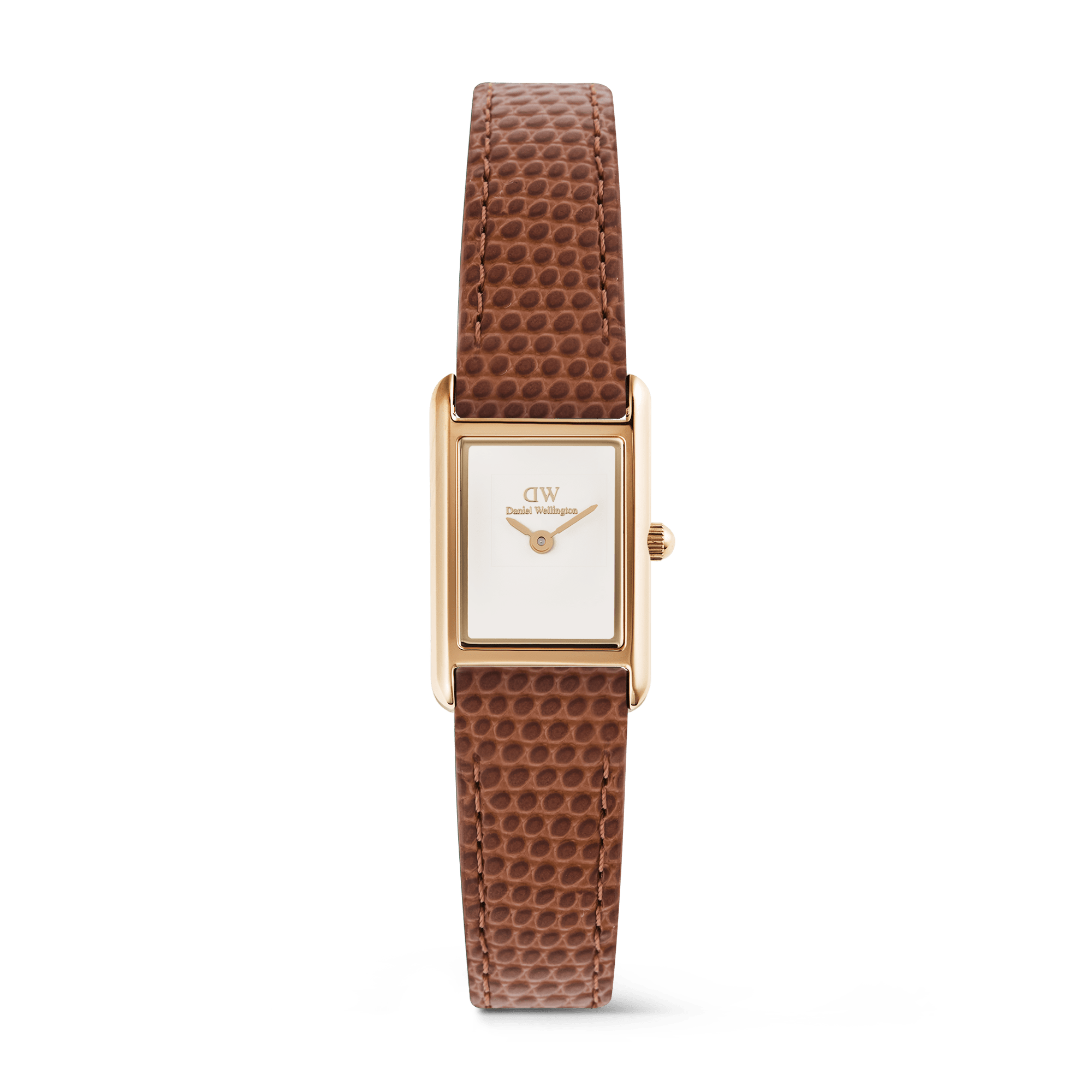 Daniel Wellington Bound Mini Light Brown Lizard Rose Gold