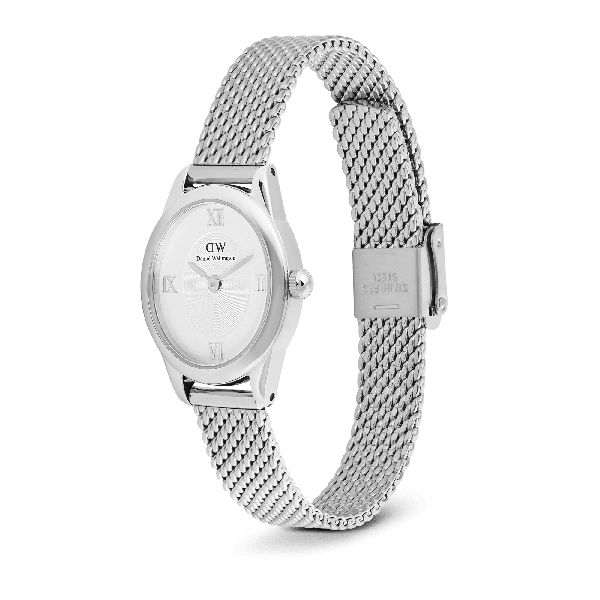 Daniel Wellington Ophelia Mini Mesh White Silver