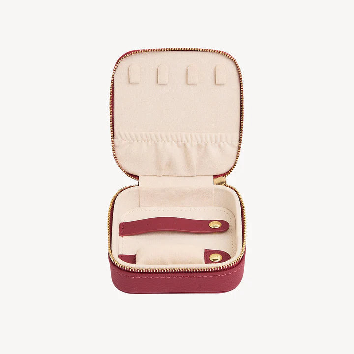 NAJO Red Leather Mini Jewellery Travel Box - image 2