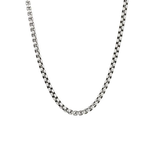 Cudworth IP ANTIQUE STAINLEStainless Steel STEEL NECK BOX CHAIN 55CM