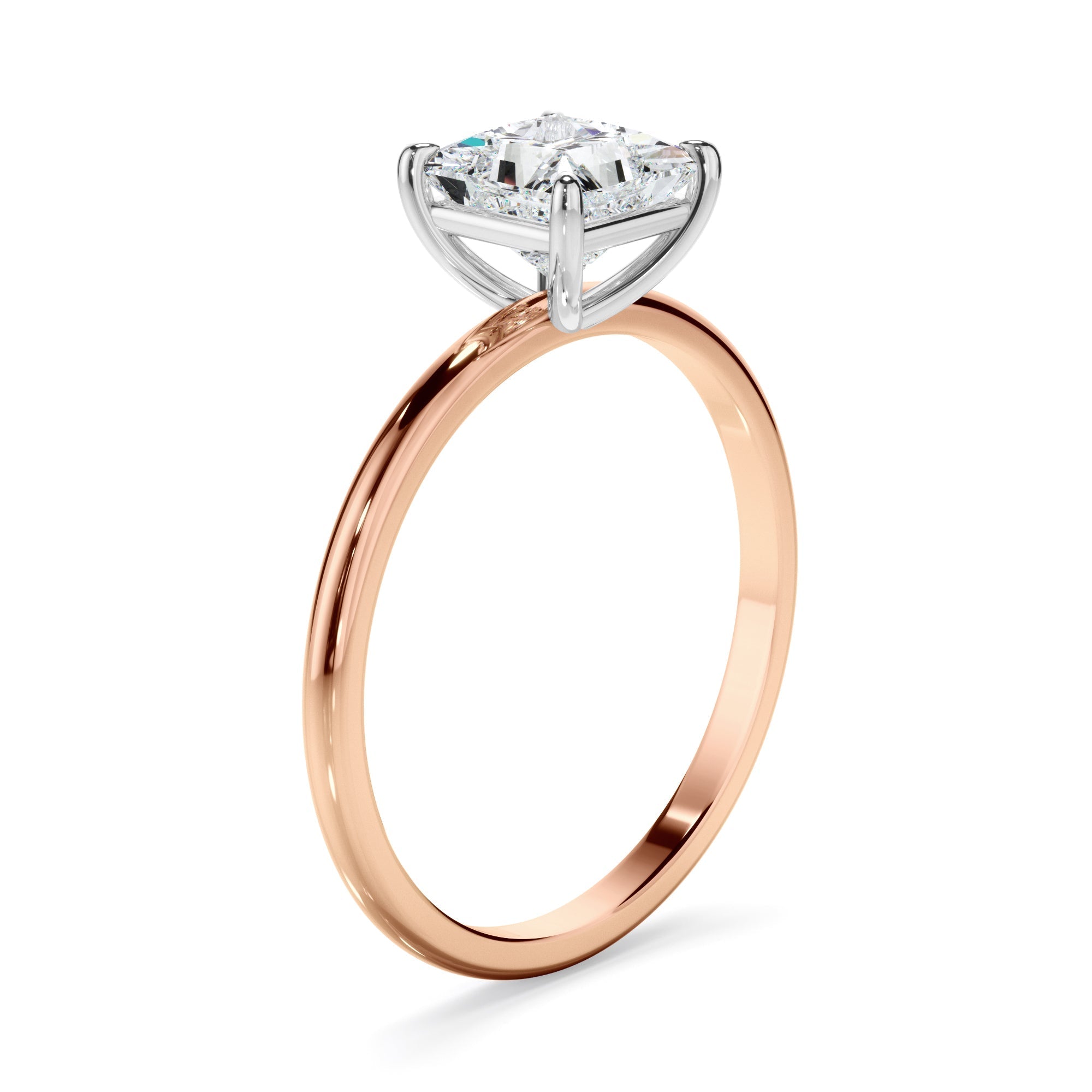 Princess Cut Diamond Solitaire Engagement Ring