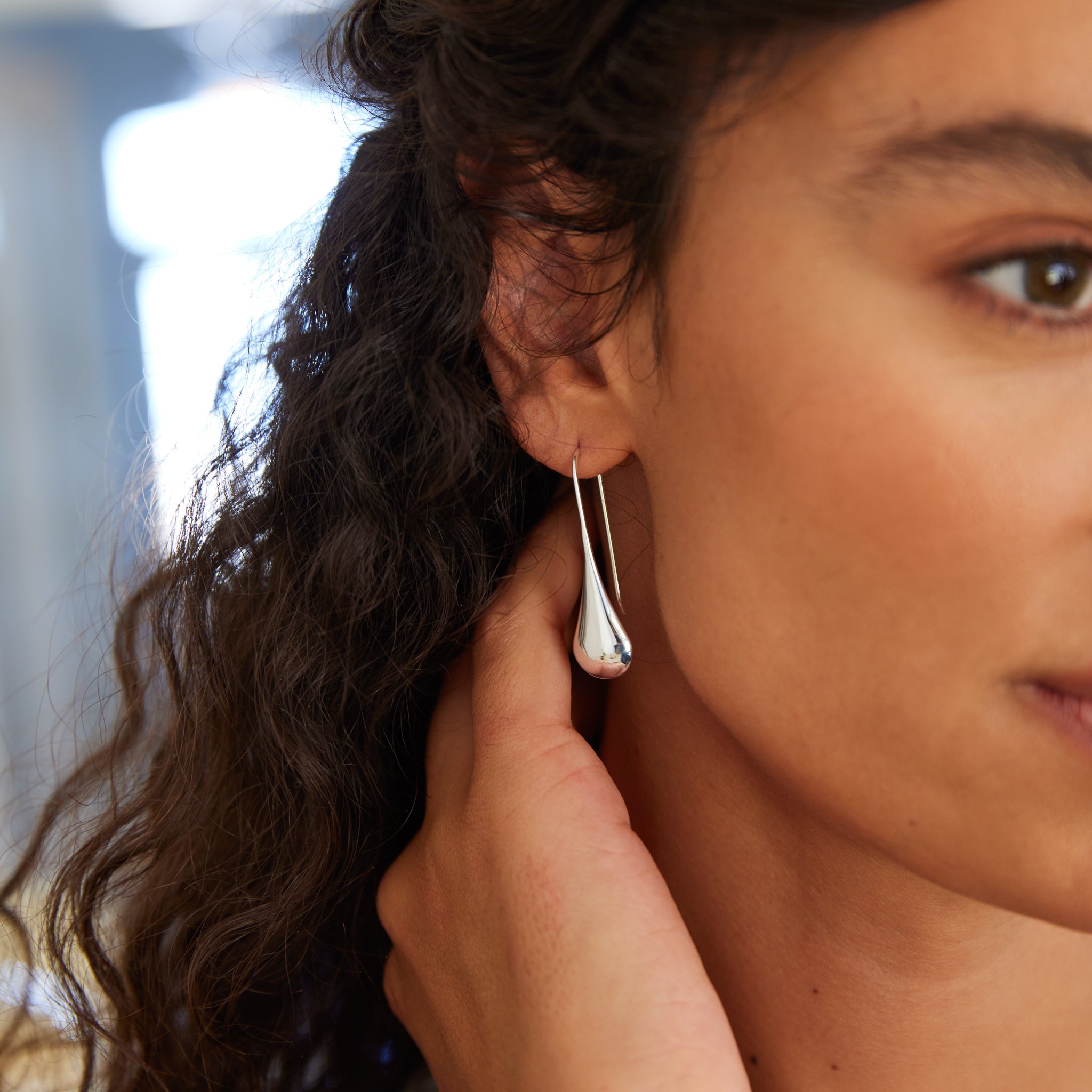 Najo Weeping Woman Earring - Sterling Silver