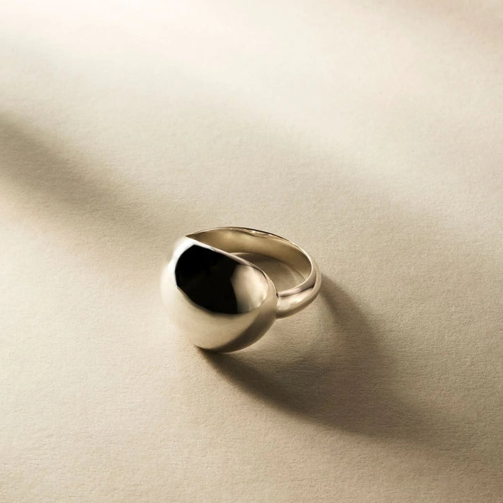 Najo Silver Teardrop Ring - Medium