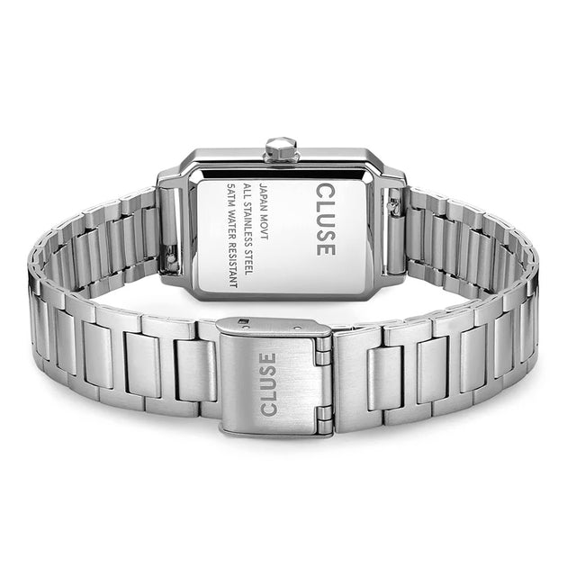 CLUSE Fluette Stell Black Silver Watch 