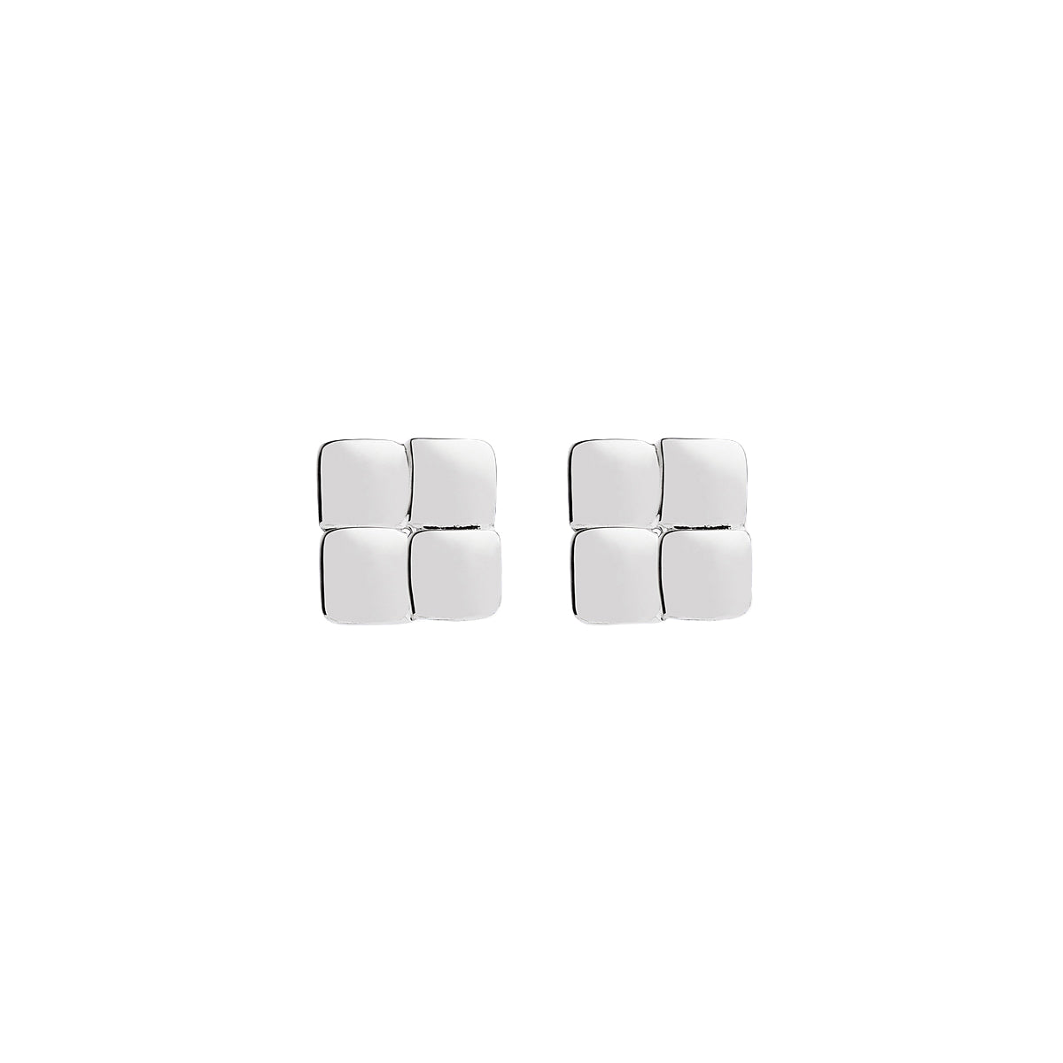 Najo Weave Stud Earrings - Sterling Silver