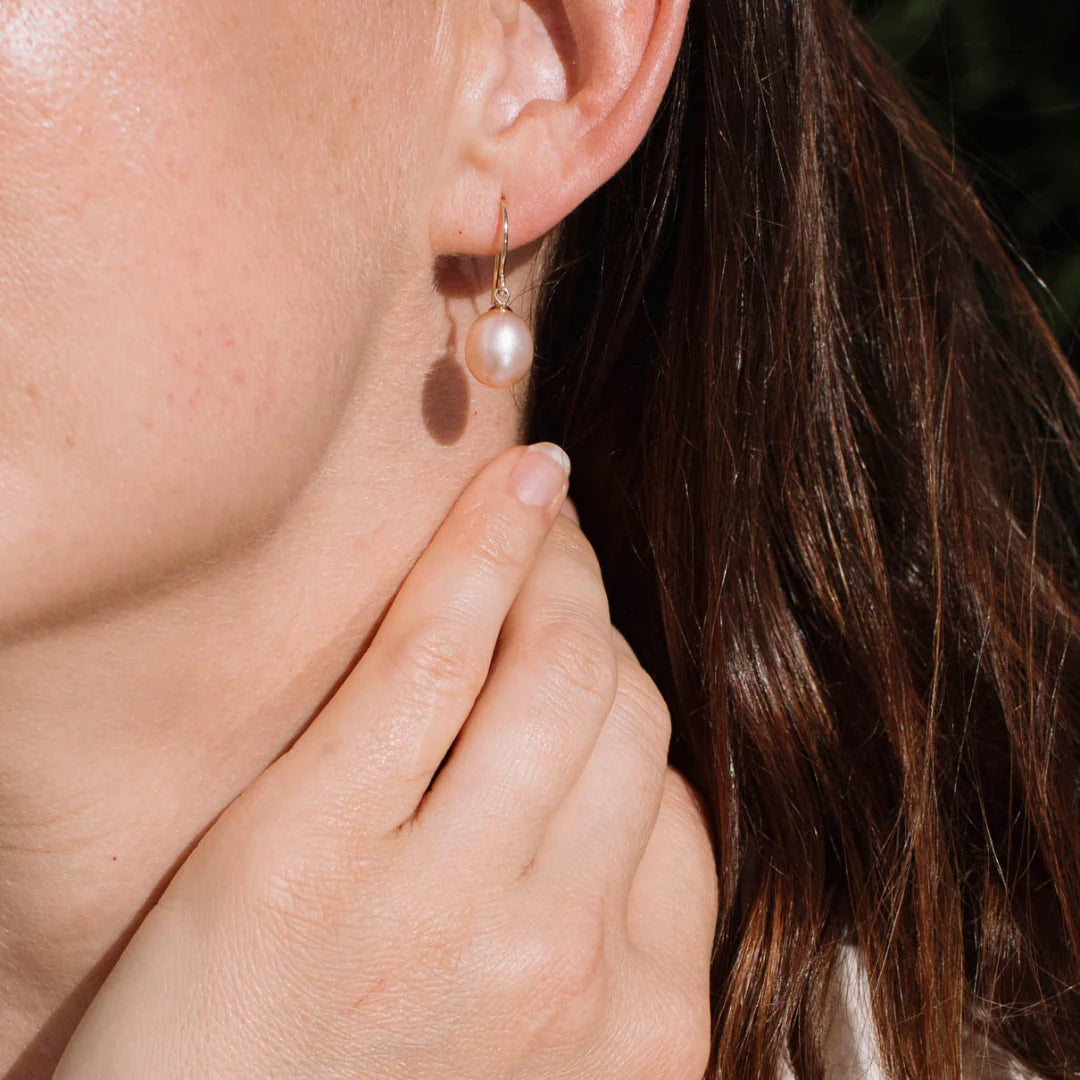 Ikecho Juliane Pearl Drop Earrings 9.5-10.5mm