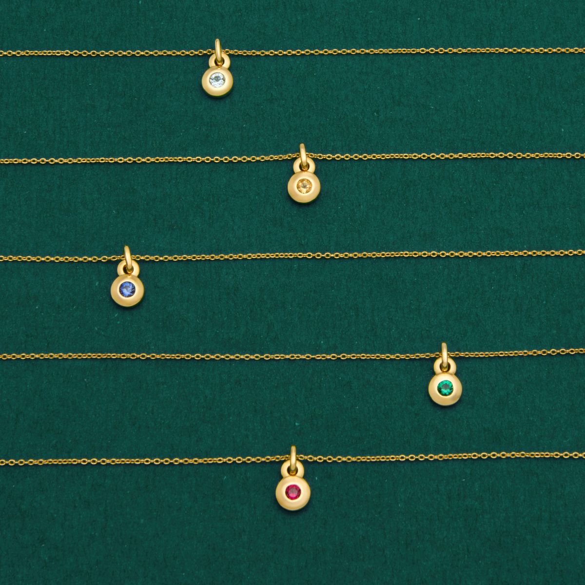 NAJO November Birthstone Necklace – Yellow Gold