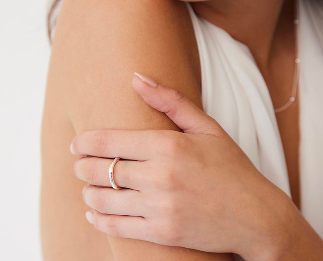 Najo Bamboo Silver Ring- Medium