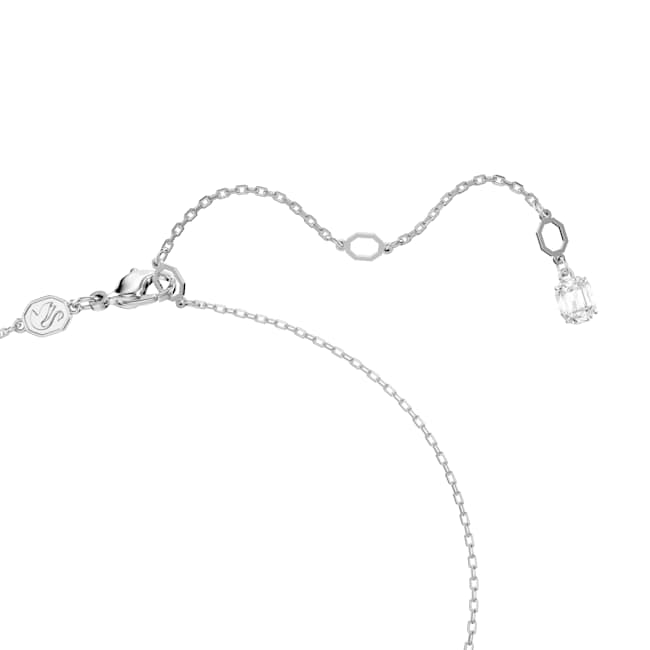 Swarovski Hyperbola Pendant Infinity – White, Rhodium plated