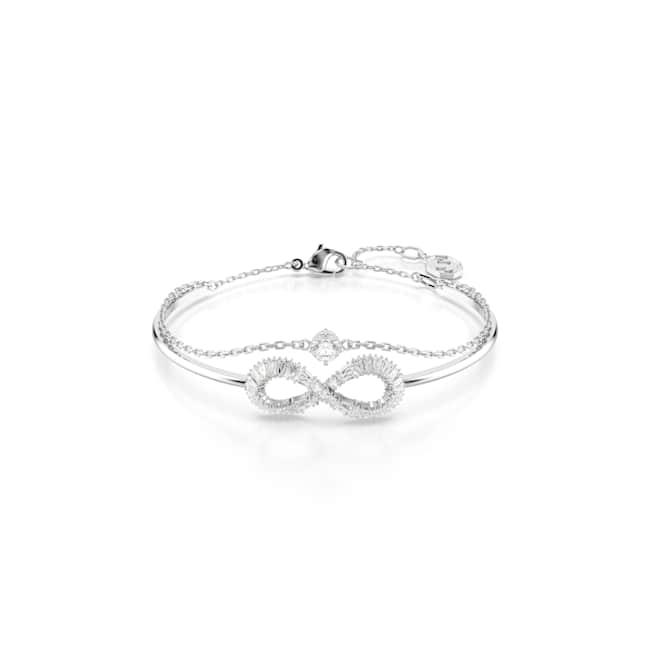 Swarovski Hyperbola Bracelet – Infinity, White, Rhodium plated