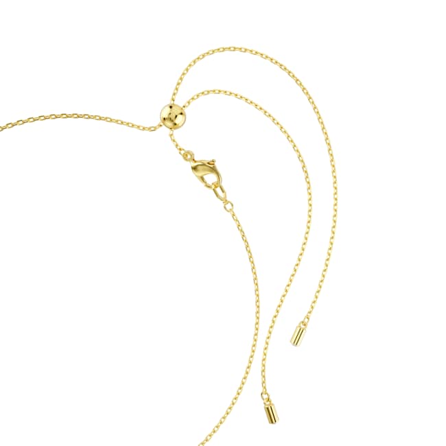 Swarovski Symbolica Choker – Crystal pearl, Moon, infinity, clover, evil eye and horseshoe, Blue, 18K gold finish