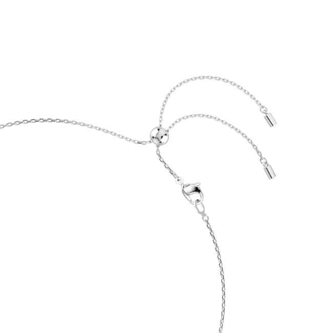 Swarovski Constella Necklace – Crystal pearl, Round cuts, White, Rhodium plated