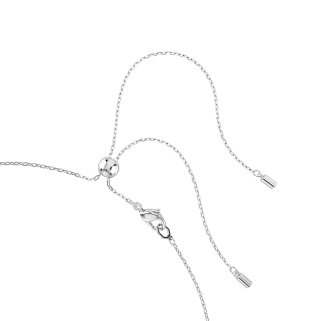 Swarovski Matrix Choker – Mixed cuts, Blue, Rhodium plated