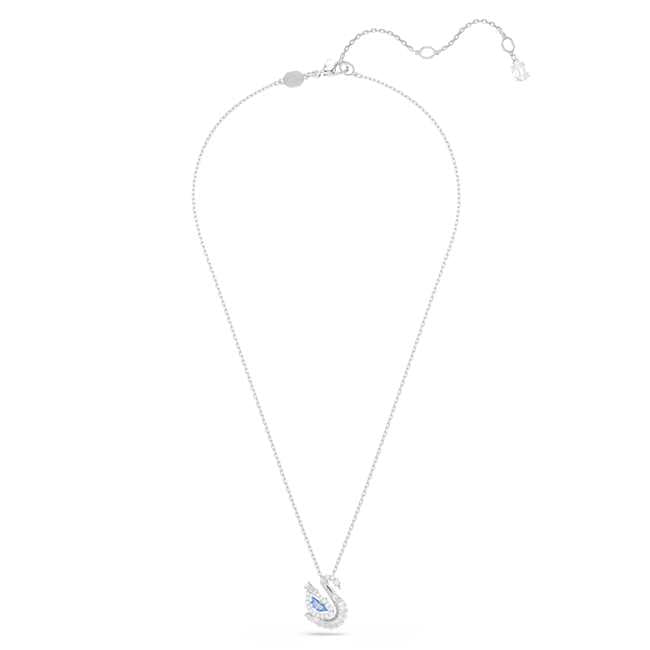 Swarovski Swan Pendant – Mixed cuts, Swan, Blue