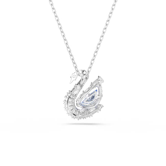 Swarovski Swan Pendant – Mixed cuts, Swan, Blue