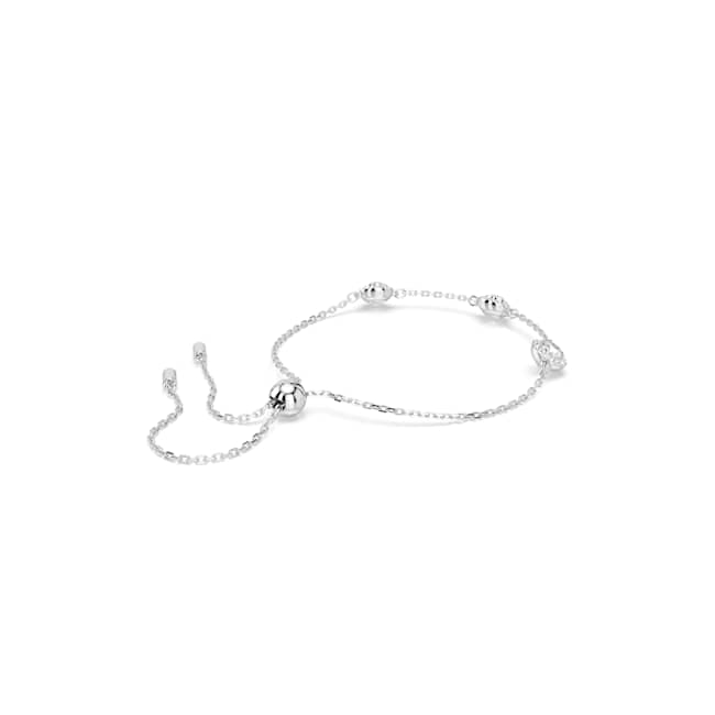 Swarovski Una Angelic Bracelet – Round cut, Double sided motifs, White, Rhodium plated