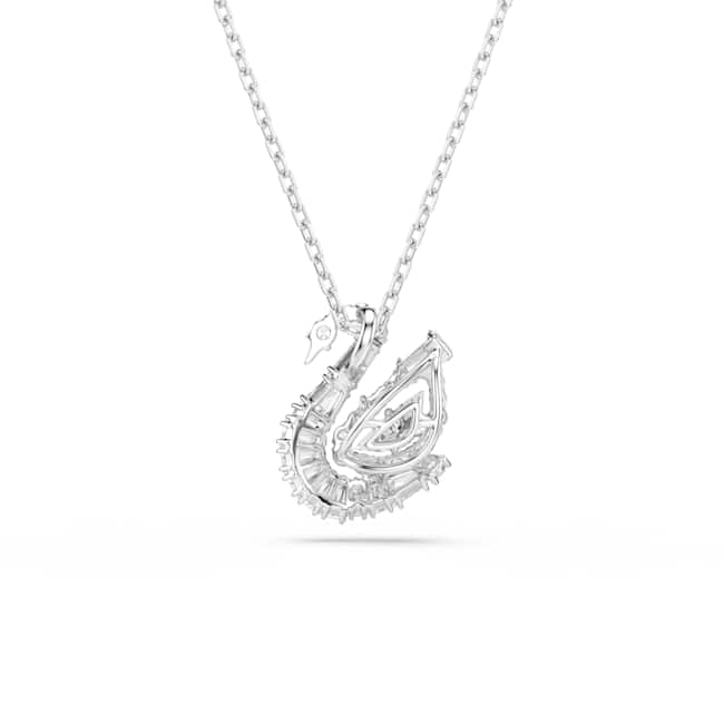 Swarovski Swan Pendant – Mixed cuts, Swan, White