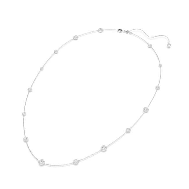 Swarovski Una Angelic Strandage – Round cut, White, Rhodium plated