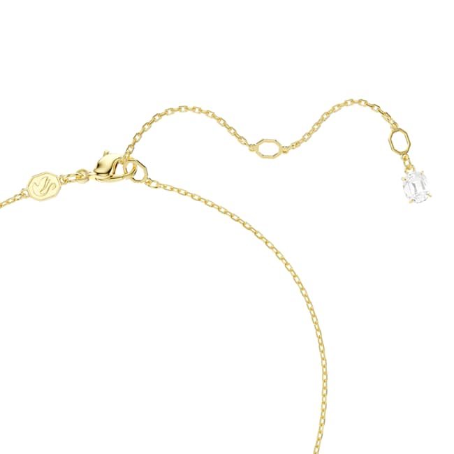 Swarovski Mesmera Necklace – Heart, White, Gold-tone plated