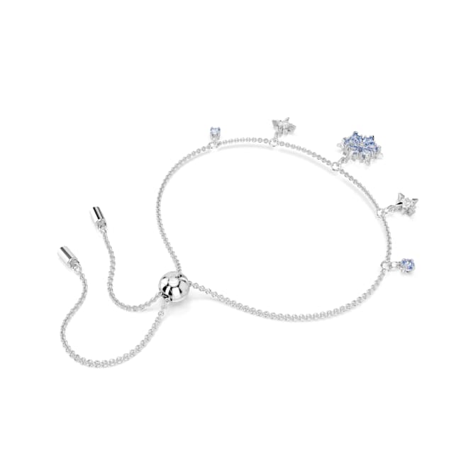 Swarovski Magic Bracelet – Snowflake, Blue, Rhodium plated