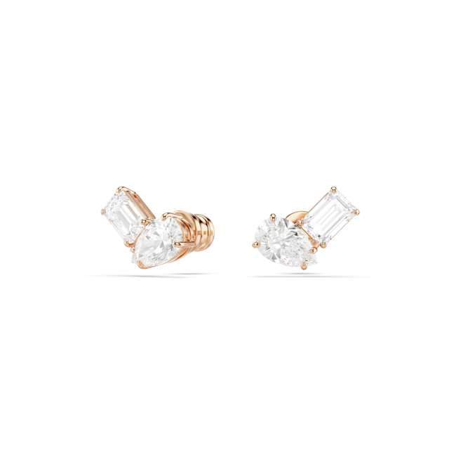 Swarovski Mesmera Set – Pear cut, Octagon cut, White, Rose gold-tone plated