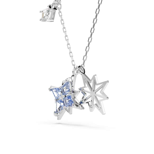 Swarovski Symbolica Pendant – Star, Blue, Rhodium plated
