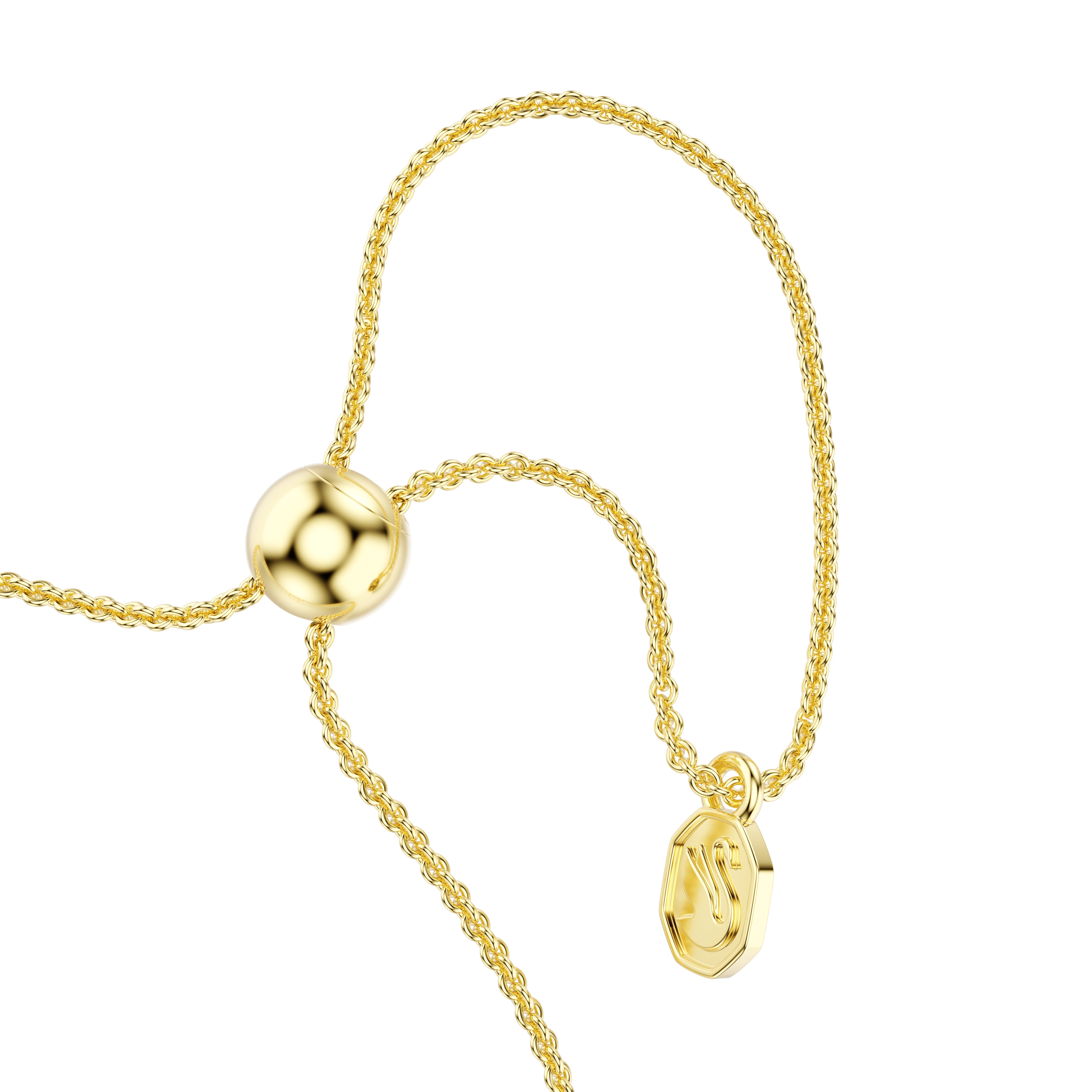 Swarovski Mesmera Bracelet – Mixed cuts, White, 18K gold finish