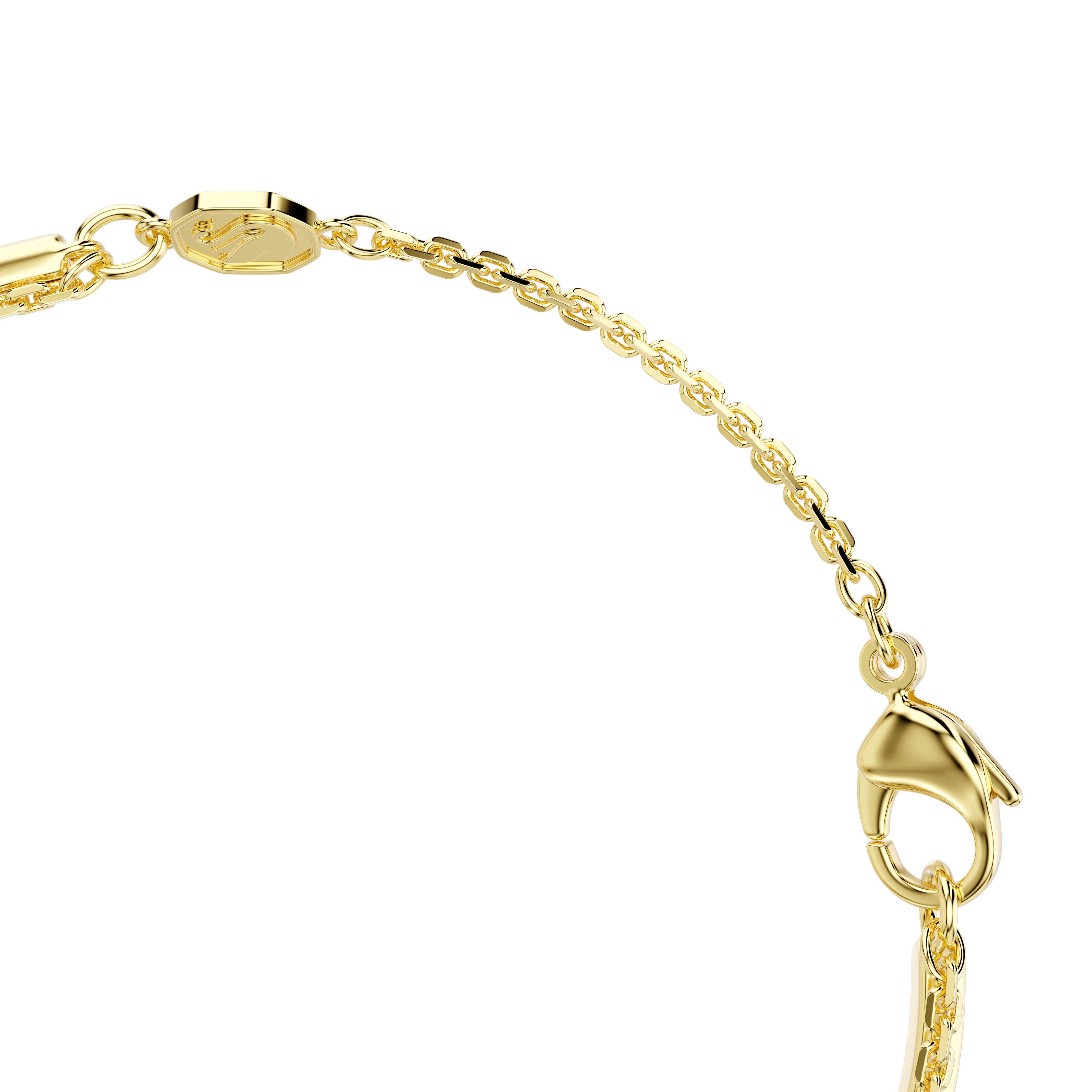Swarovski Mesmera Bracelet – Mixed cuts, White, 18K gold finish