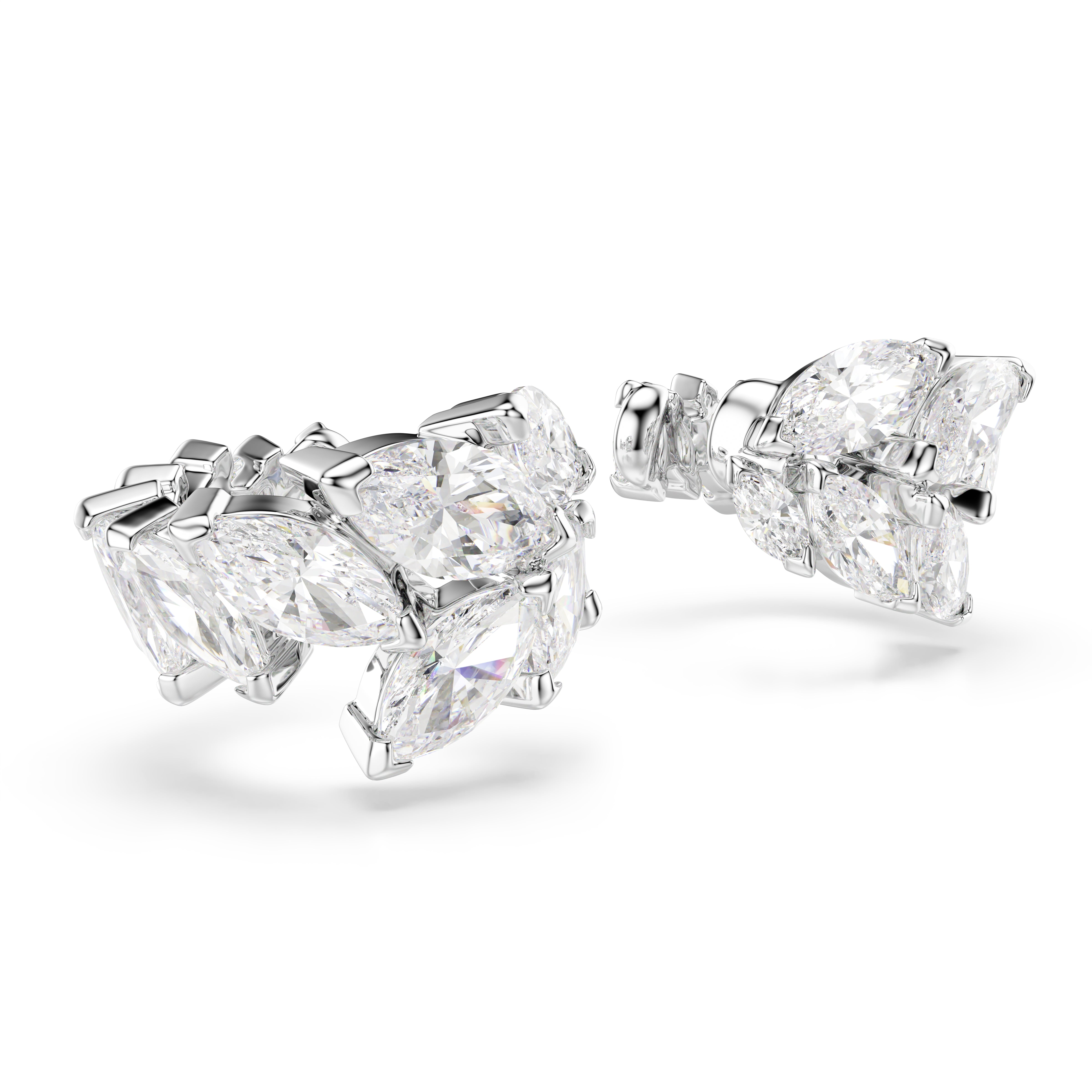 Swarovski Mesmera Ear Cuffs – Marquise cut, White, Rhodium plated