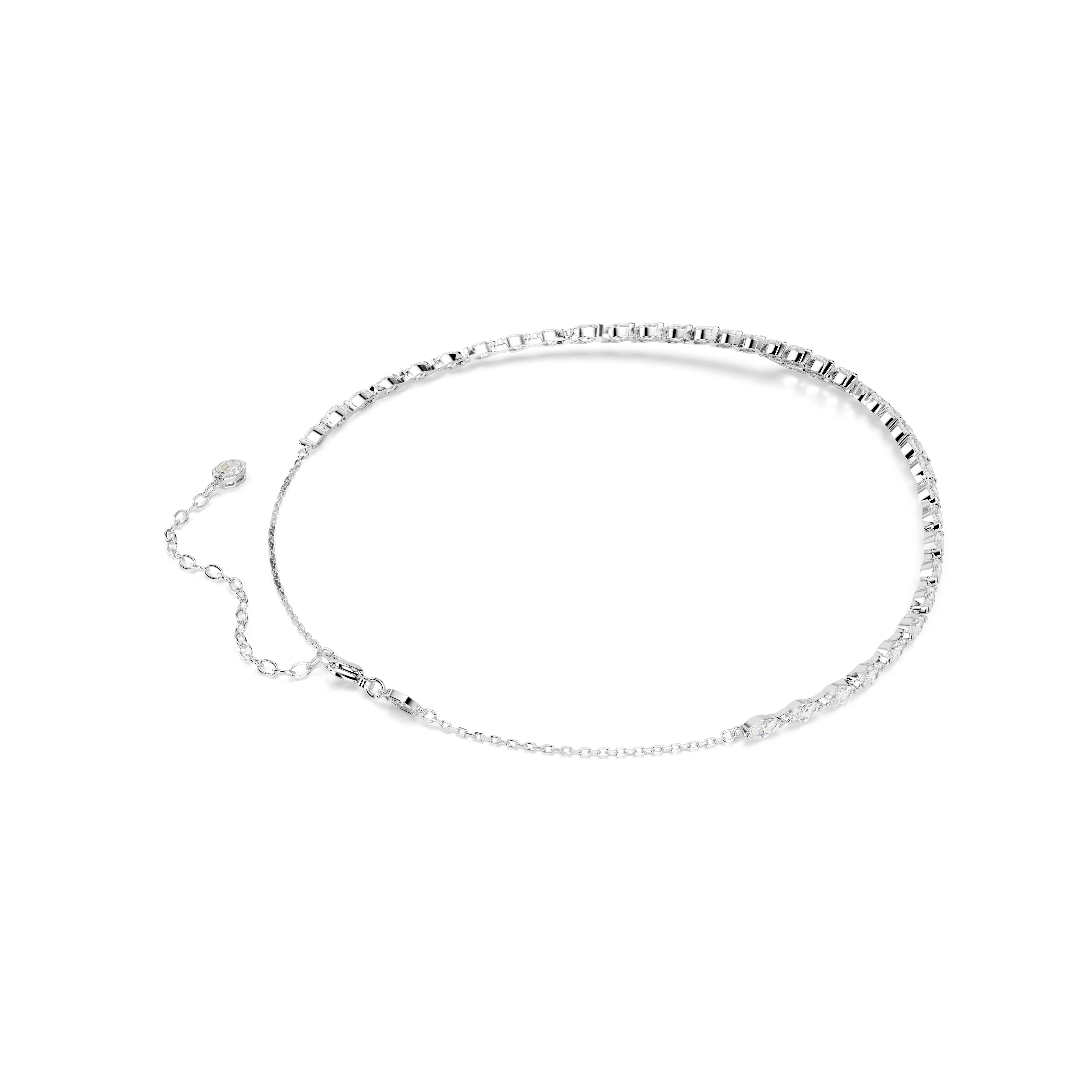 Swarovski Mesmera Necklace – Marquise cut, White, Rhodium plated