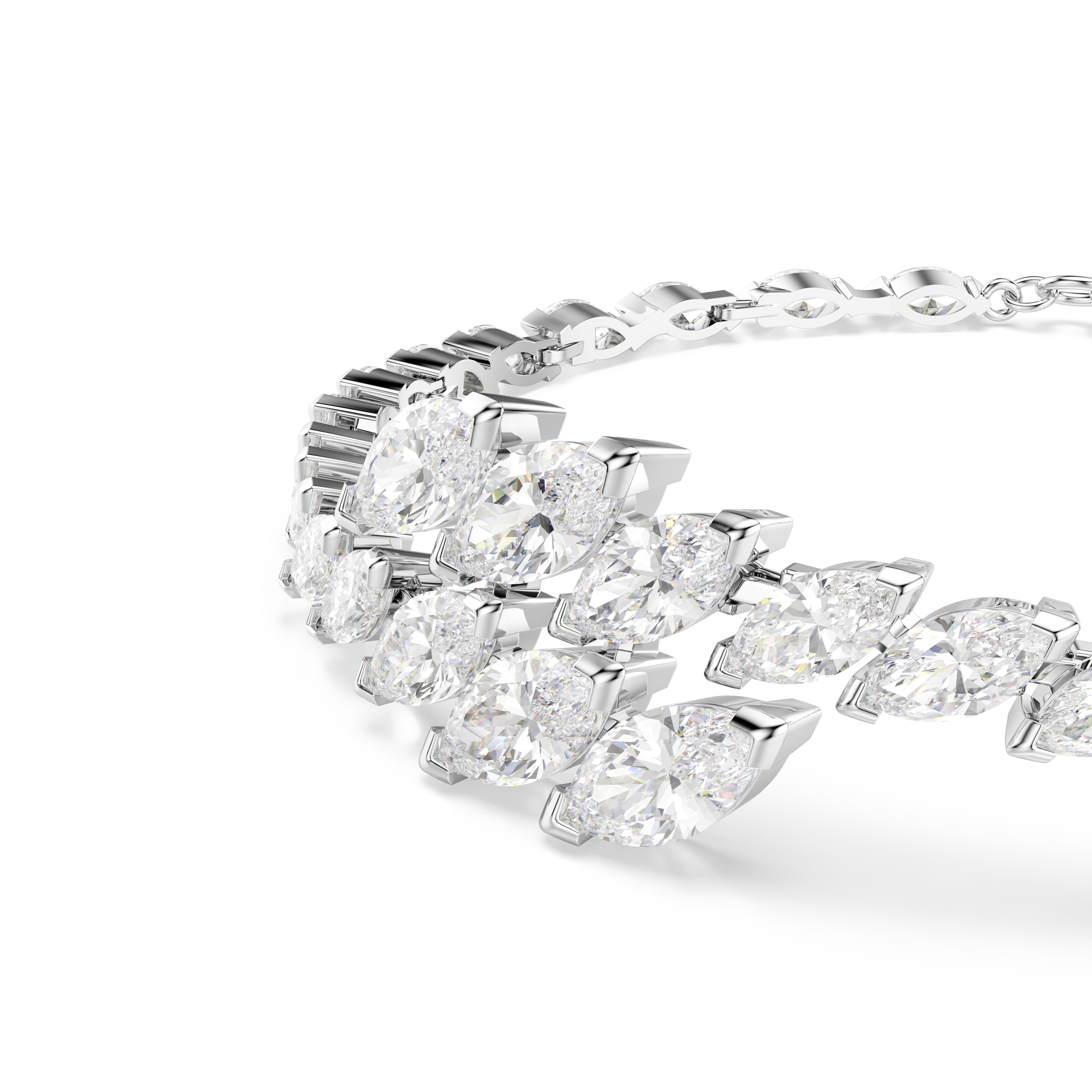 Swarovski Mesmera Bracelet – Marquise cut, White, Rhodium plated